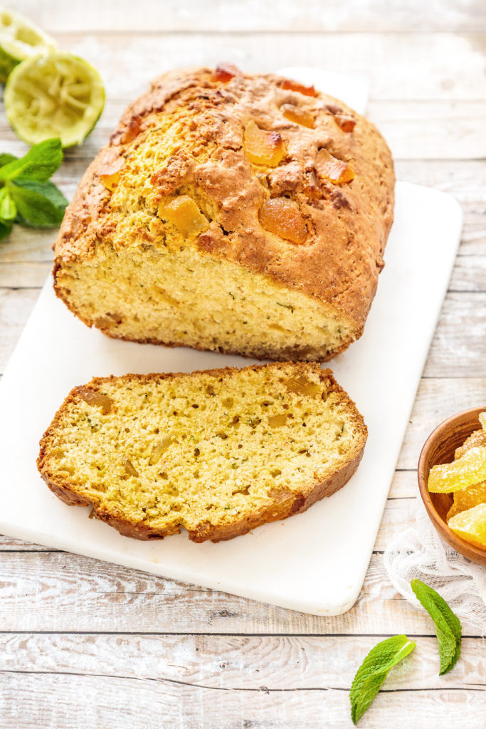 Cake Au Citron Menthe Et Gingembre Confit Sun Fruits Secs